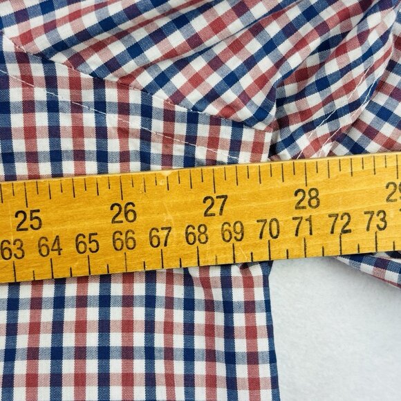Club Room Shirt Mens XXL Regular Fit Plaid Long Sleeve Logo Collar Button Down - Picture 5 of 7